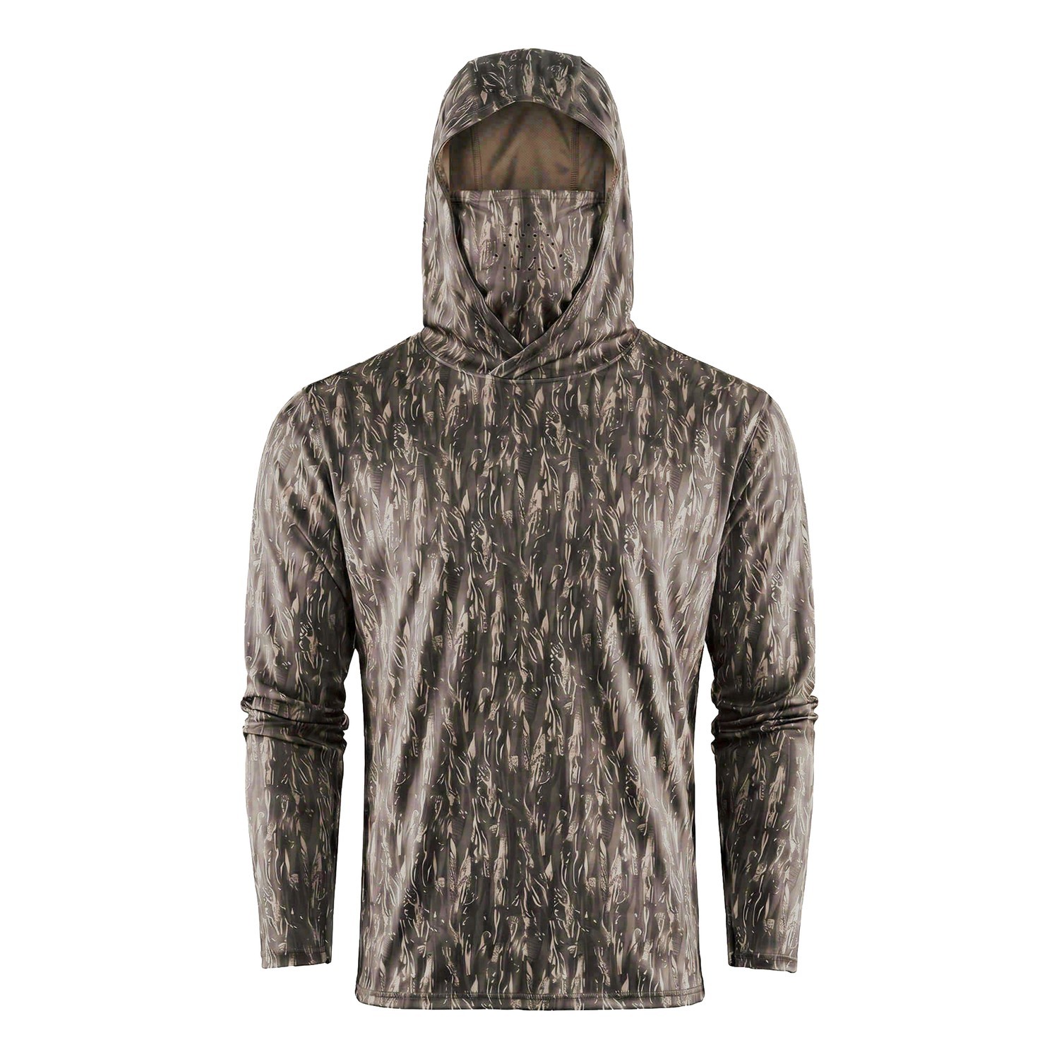 Grundéns Tough Sun Masked Hoodie Marsch Camo i gruppen Kläder & Skor / UV-kläder hos Sportfiskeprylar.se (40125-934-0013r)