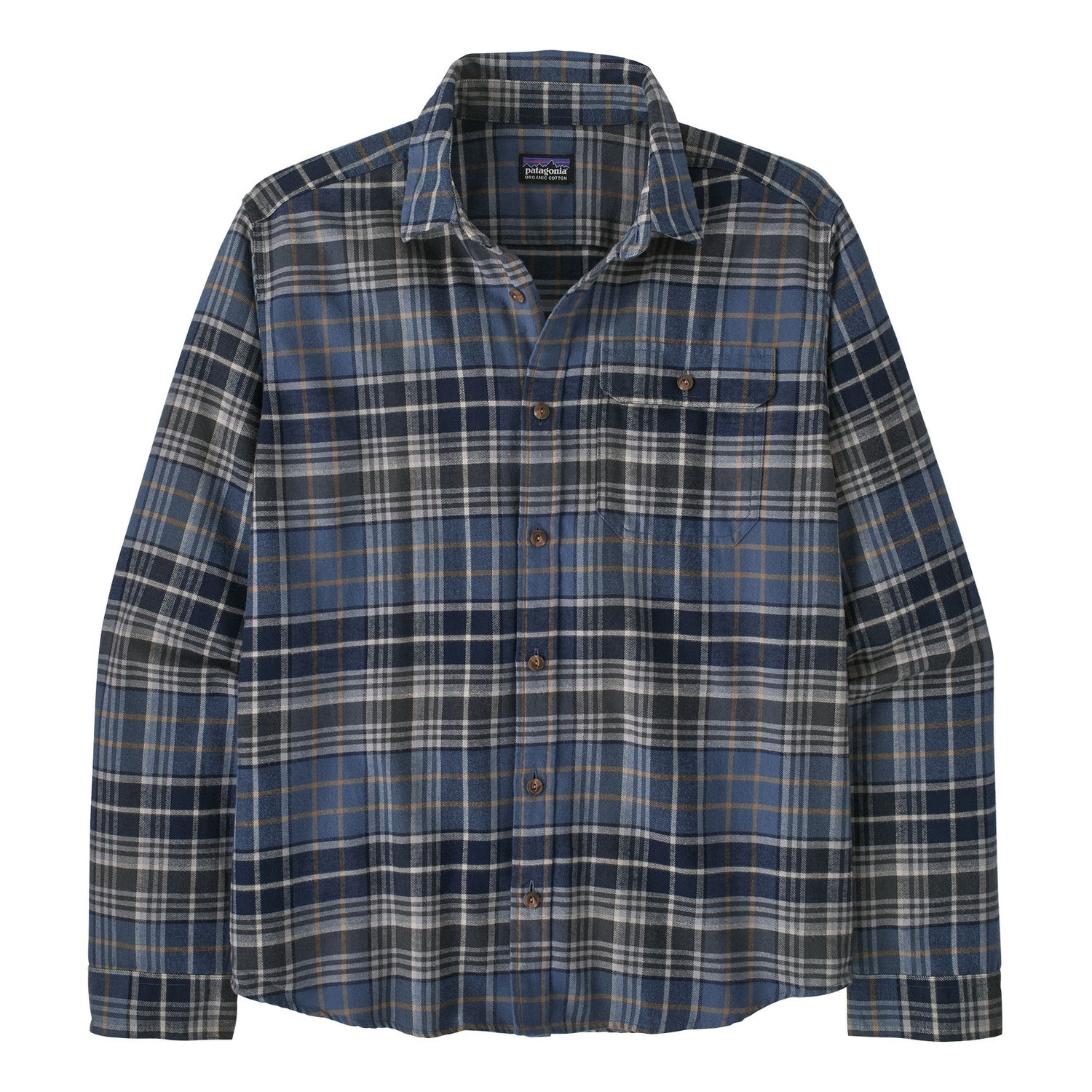 Patagonia M\'s L/S LW Fjord Flannel Shirt DPNV i gruppen Kläder & Skor / Kläder / Skjortor hos Sportfiskeprylar.se (42410-DPNV-XXLr)