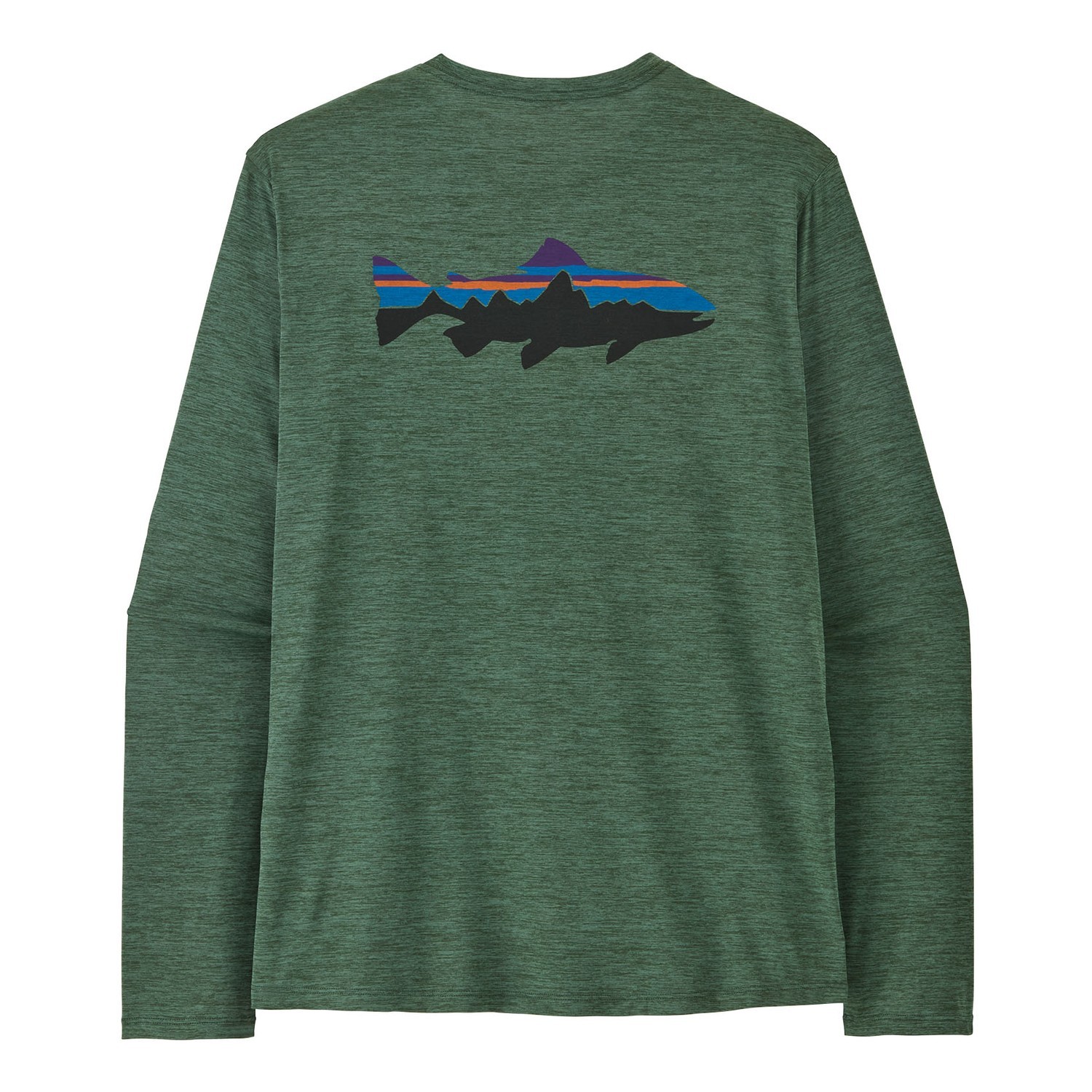Patagonia M\'s L/S Cap Cool Daily Shirt - Fitz Roy Trout CYGX i gruppen Kläder & Skor / Kläder / Tröjor / Långärmade T-shirts hos Sportfiskeprylar.se (45452-CYGX-XXLr)