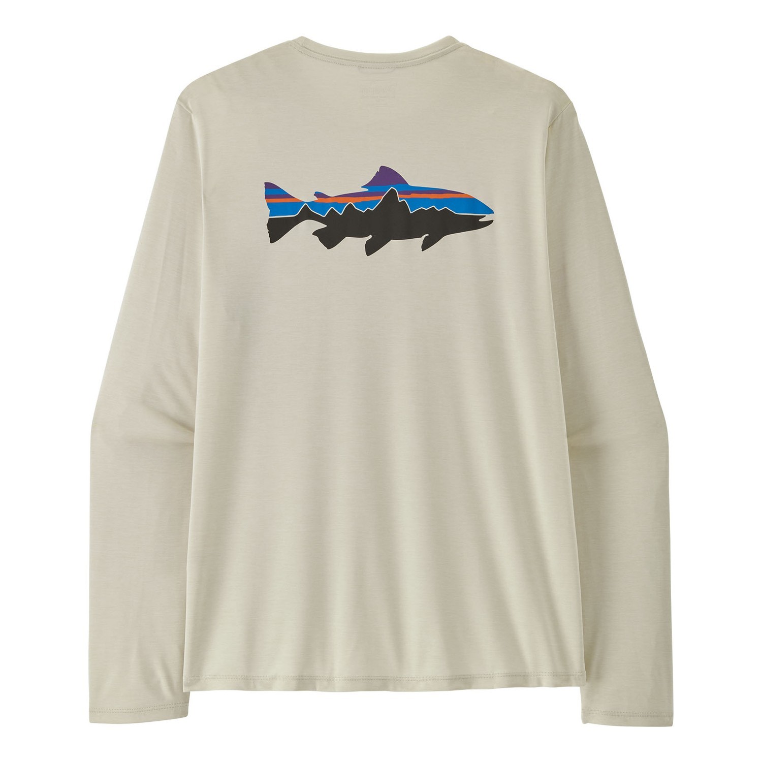 Patagonia M\'s L/S Cap Cool Daily Shirt - Fitz Roy Trout DYWH i gruppen Kläder & Skor / Kläder / Tröjor / Långärmade T-shirts hos Sportfiskeprylar.se (45452-DYWH-XXLr)