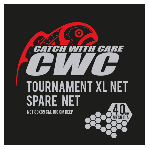 CWC Tournament XL 100cm, D40 Spare Net i gruppen Verktyg & Tillbehör / Håvar / Håvnät hos Sportfiskeprylar.se (49-FNETCWC4SX)