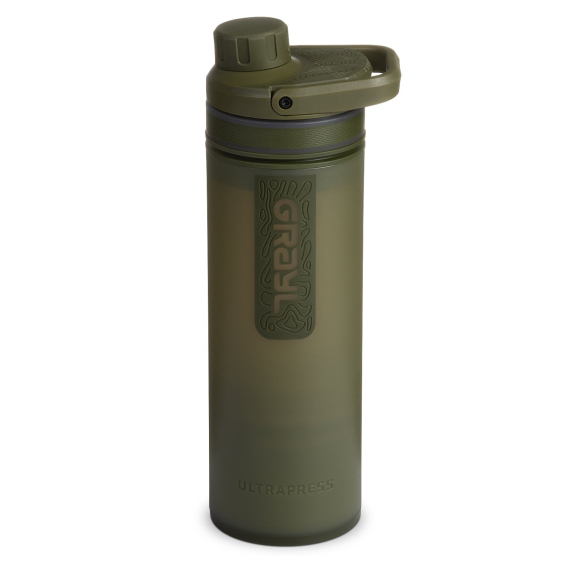 Grayl UltraPress 500ml Purifier Bottle - Olive Drab i gruppen Outdoor / Övrig Friluftsutrustning / Vattenrening hos Sportfiskeprylar.se (500-ODG)