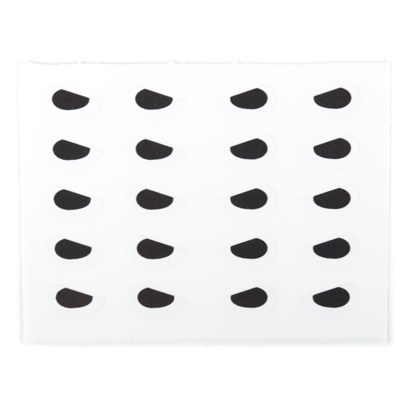 Angry Predator Eyes White 8mm i gruppen Krok & Småplock / Flugbindning / Flugbindningsmaterial / Ögon hos Sportfiskeprylar.se (500005)