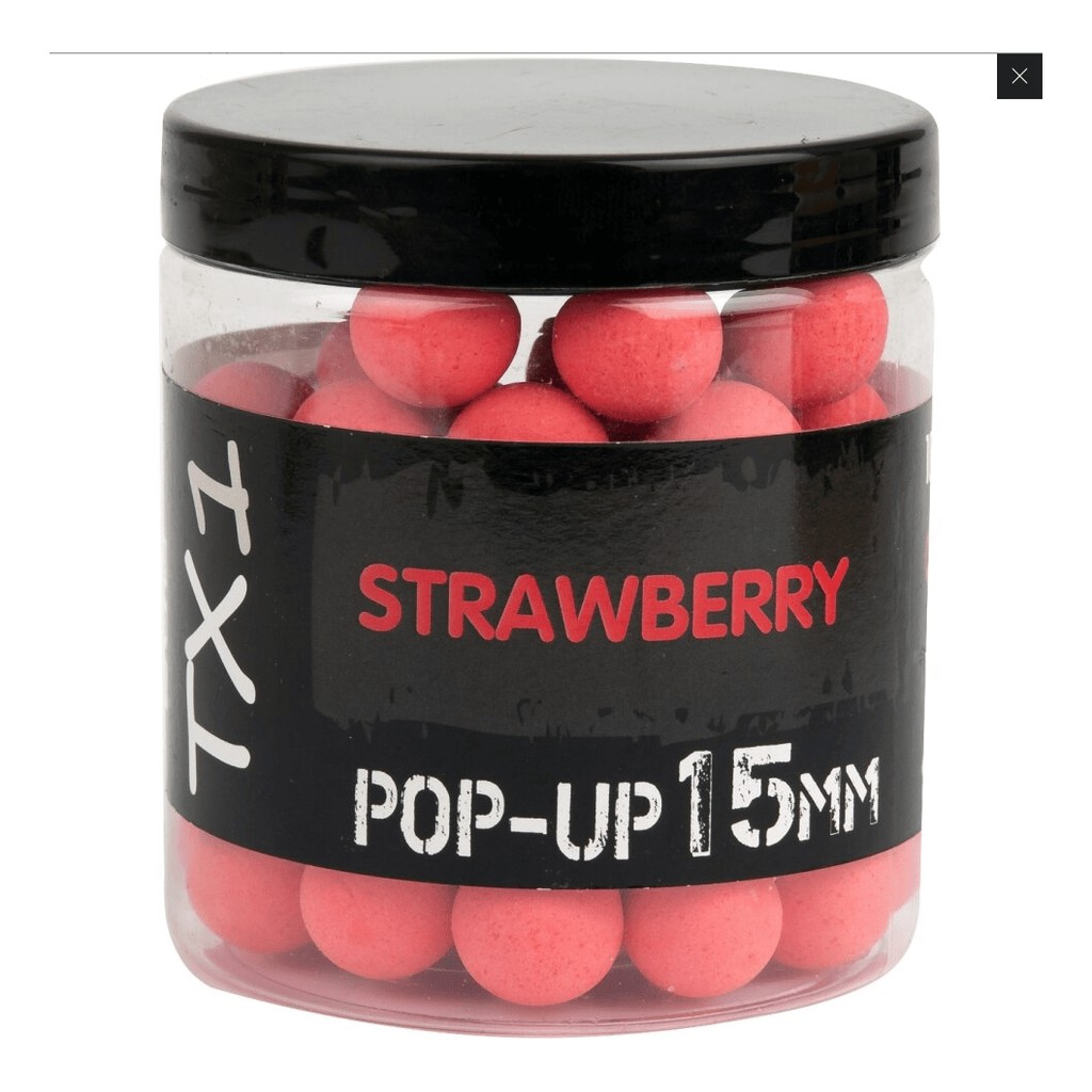 SHIMANO Bait TX1 Pop-up Strawberry Fluoro Red i gruppen Superdeals-se / Paketpris hos Sportfiskeprylar.se (5000074713DOr)
