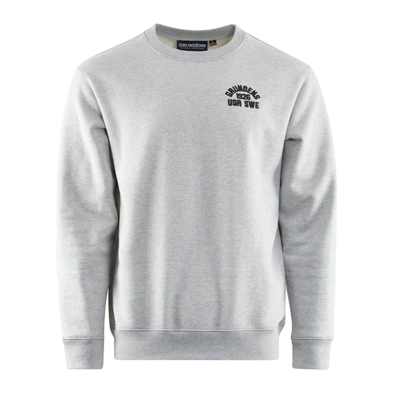 Grundéns 1926 Crew Sweatshirt Athletic Heather i gruppen Kläder & Skor / Kläder / Tröjor / Sweatshirts hos Sportfiskeprylar.se (50012-033-0014r)