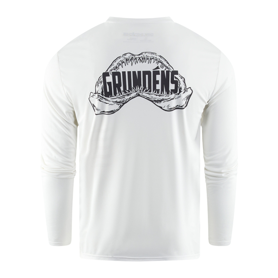 Grundéns Apex Predator LS Tech Tee White i gruppen Kläder & Skor / Kläder / T-shirts hos Sportfiskeprylar.se (50107-100-0014r)