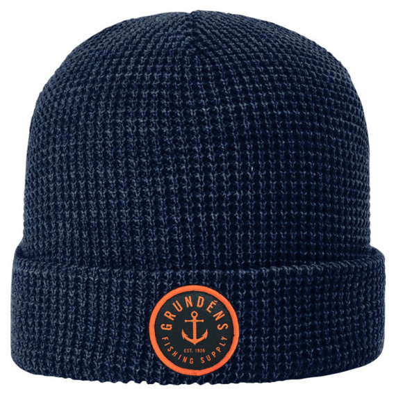Grundéns Anchor Waffle Beanie Navy i gruppen Kläder & Skor / Kepsar & Huvudbonader / Mössor hos Sportfiskeprylar.se (50244-410-0001)