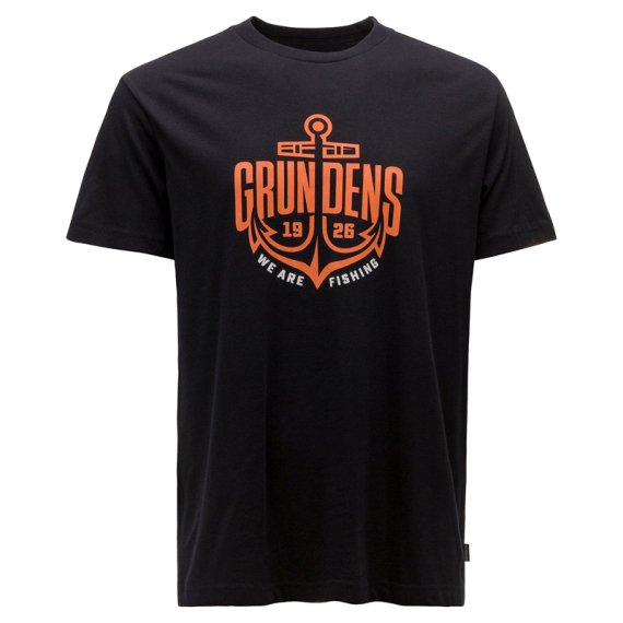 Grundéns Logo Anchor SS T-Shirt Black i gruppen Kläder & Skor / Kläder / T-shirts hos Sportfiskeprylar.se (50375-001-0014r)