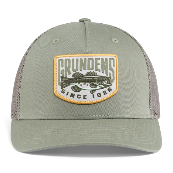 Grundéns Bass Patch Trucker Cap Loden i gruppen Kläder & Skor / Kepsar & Huvudbonader / Kepsar / Truckerkepsar hos Sportfiskeprylar.se (50397-353-0001)