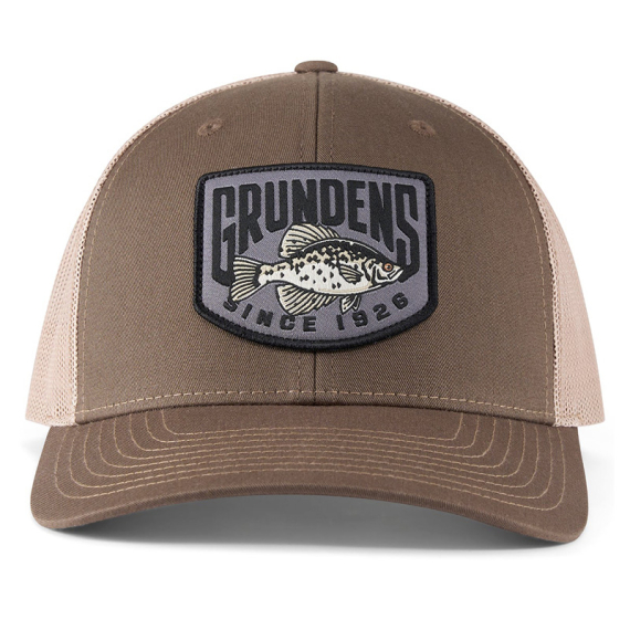 Grundéns Crappie Patch Trucker Driftwood/Khaki i gruppen Kläder & Skor / Kepsar & Huvudbonader / Kepsar / Truckerkepsar hos Sportfiskeprylar.se (50461-232-0001)