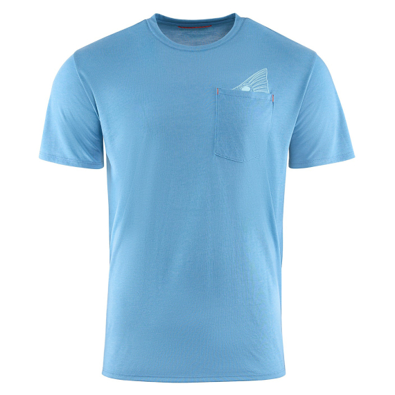 Grundéns Species Pocket Tee Captain\'s Blue Heather i gruppen Kläder & Skor / Kläder / T-shirts hos Sportfiskeprylar.se (50478-497-0013r)