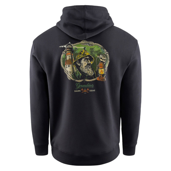 Grundéns Dark Seas X Grundens Watchman Hoodie Black i gruppen Kläder & Skor / Kläder / Tröjor / Hoodies hos Sportfiskeprylar.se (50504-001-0013r)