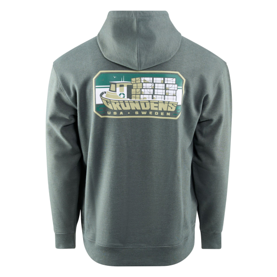 Grundéns Displacement DWR Hoodie Trapper Forest Heather i gruppen Outlet hos Sportfiskeprylar.se (50506-312-0013r)