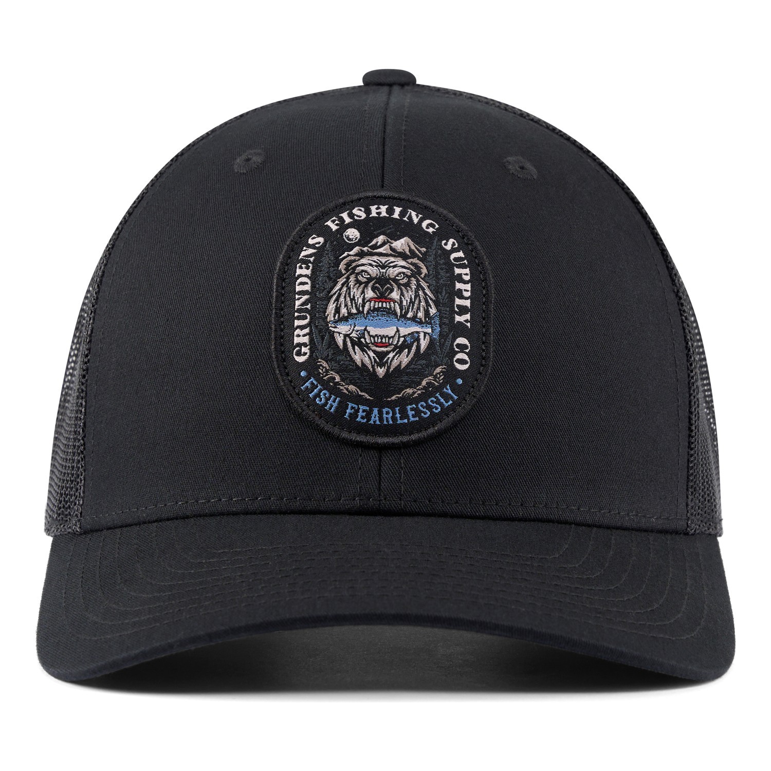 Grundéns Bear Essentials Trucker Black i gruppen Kläder & Skor / Kepsar & Huvudbonader / Kepsar / Truckerkepsar hos Sportfiskeprylar.se (50510-001-0001)
