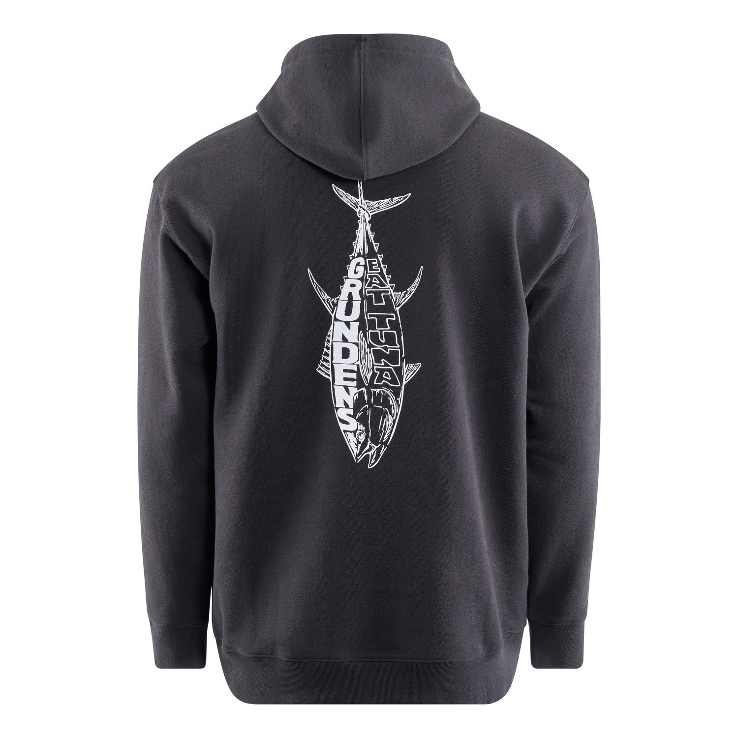 Grundéns Eat Your Words DWR HD Hoodie Black Tuna Graphic i gruppen Kläder & Skor / Kläder / Tröjor / Hoodies hos Sportfiskeprylar.se (50518-069-0013r)