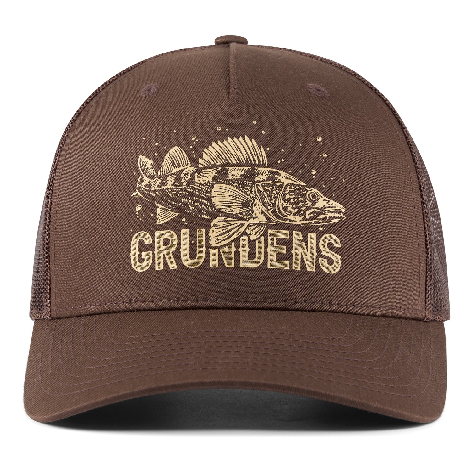 Grundéns King of the Lakes Trucker Brown i gruppen Kläder & Skor / Kepsar & Huvudbonader / Kepsar / Truckerkepsar hos Sportfiskeprylar.se (50526-200-0001)