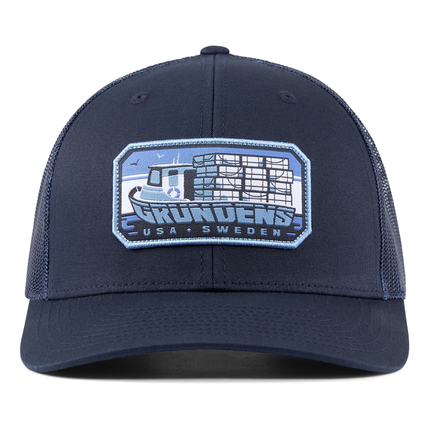 Grundéns Trapper Trucker Navy i gruppen Kläder & Skor / Kepsar & Huvudbonader / Kepsar / Truckerkepsar hos Sportfiskeprylar.se (50536-410-0001)