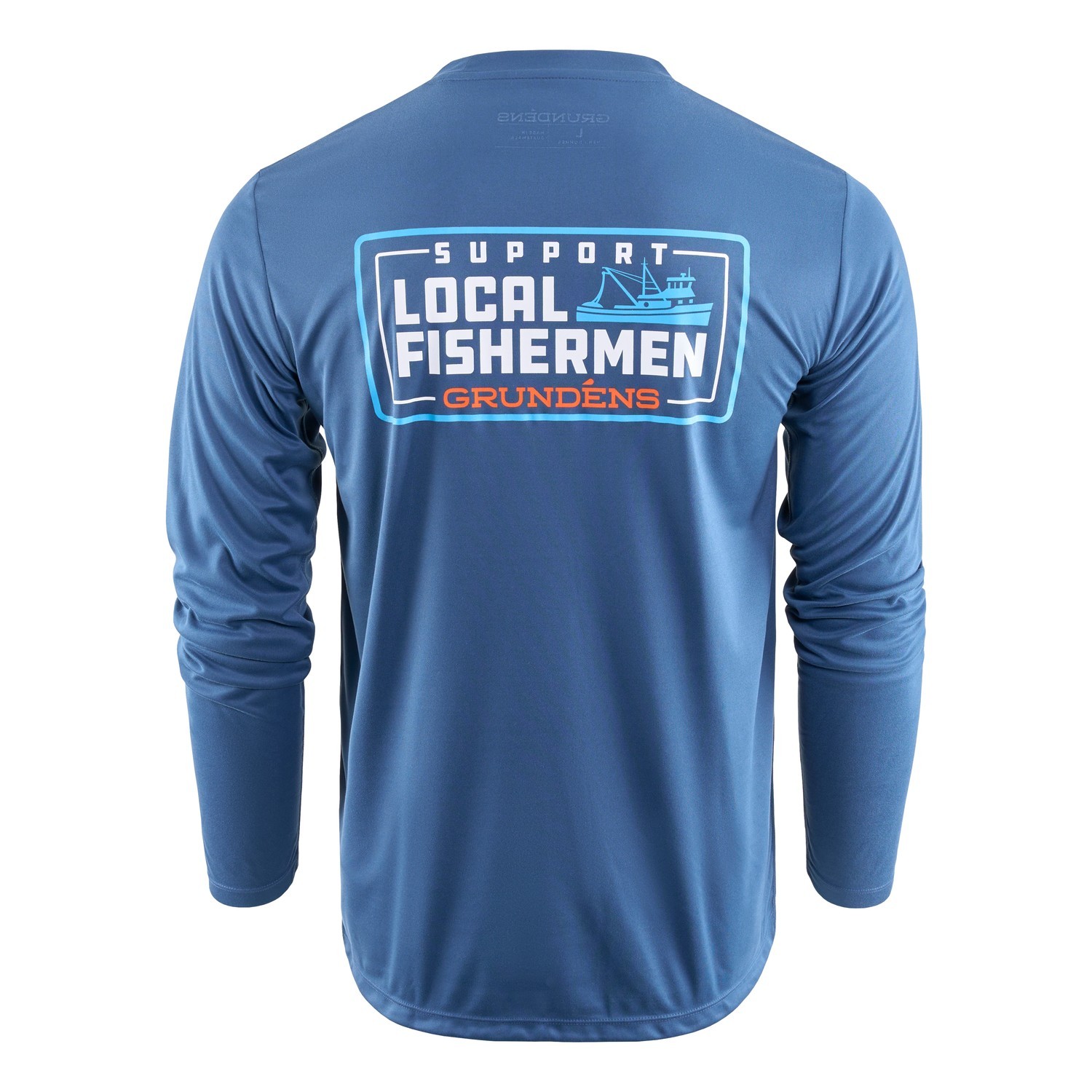 Grundéns Support Local LS Tech Tee Blue Abyss i gruppen Kläder & Skor / Kläder / Tröjor / Långärmade T-shirts hos Sportfiskeprylar.se (50546-477-0013r)