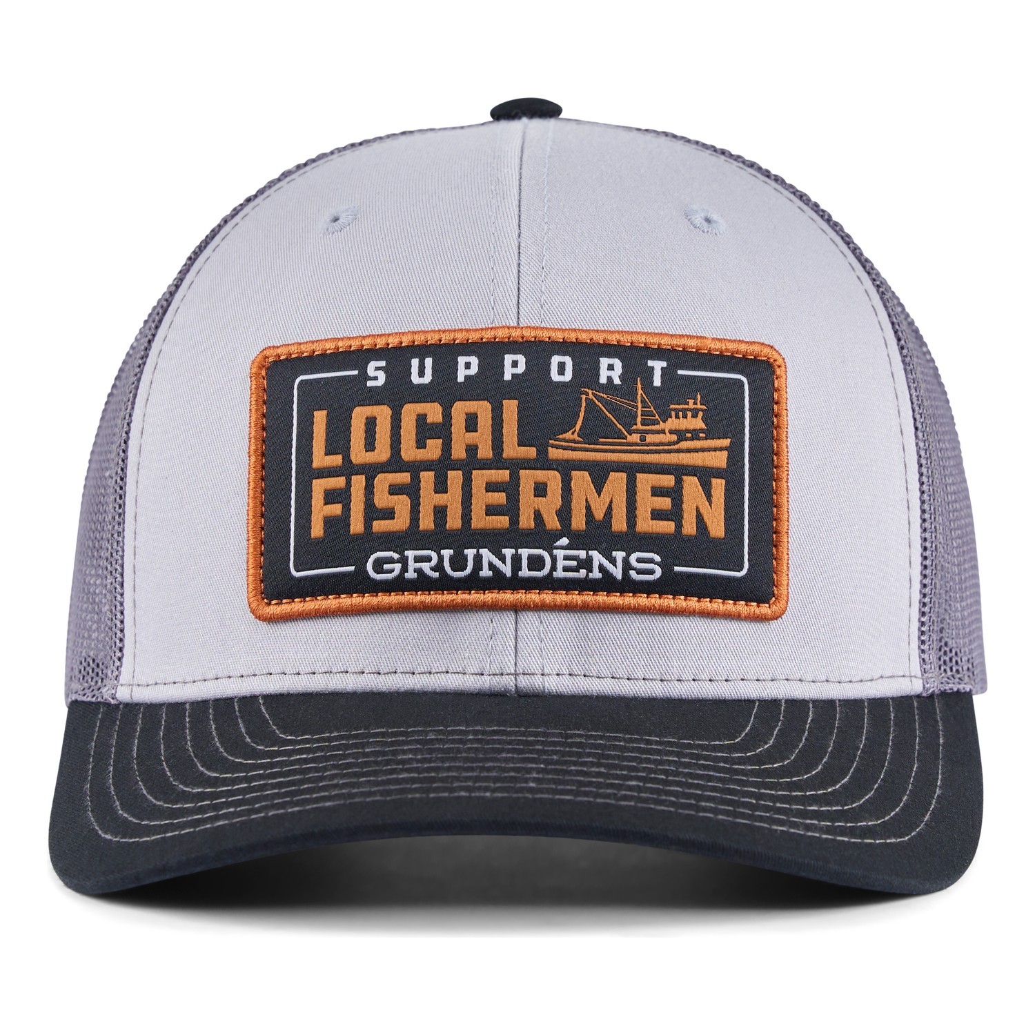 Grundéns Support Local Trucker Black i gruppen Kläder & Skor / Kepsar & Huvudbonader / Kepsar / Truckerkepsar hos Sportfiskeprylar.se (50560-001-0001)