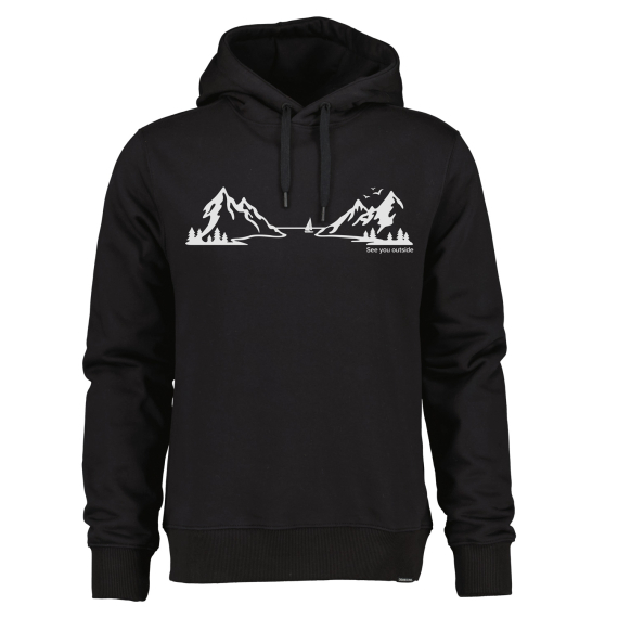 Didriksons Ven USX Hoodie Landscape Black i gruppen Kläder & Skor / Kläder / Tröjor / Hoodies hos Sportfiskeprylar.se (505983060004r)