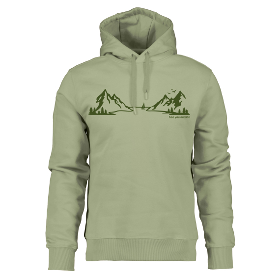 Didriksons Ven USX Hoodie Landscape Light Moss i gruppen Kläder & Skor / Kläder / Tröjor / Hoodies hos Sportfiskeprylar.se (505983H08004r)