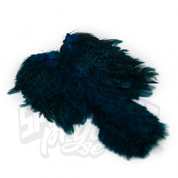 Whiting Coq De Leon Hen SH/C Speckled dyed Kingfisher Blue i gruppen Krok & Småplock / Flugbindning / Flugbindningsmaterial / Fjädrar & Nackar / Nackar & Sadlar hos Sportfiskeprylar.se (52803658)