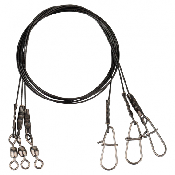 Savage Gear Black7 Trace 20cm 0.35mm 7kg Swivel/Needle Snap 3pcs i gruppen Fiskemetoder hos Sportfiskeprylar.se (54862)