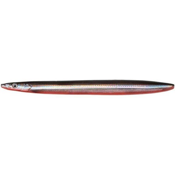Savage Gear Line Thru Sandeel 125mm 19g Black & Red UV i gruppen Fiskedrag / Havsöringsdrag & Kustwobblers / Kustwobblers hos Sportfiskeprylar.se (58337)
