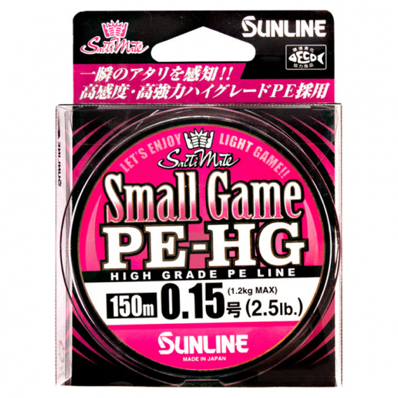 Sunline Small Game PE HG 150m Pink i gruppen Fiskelinor / Flätlinor & Superlinor hos Sportfiskeprylar.se (60092356r)