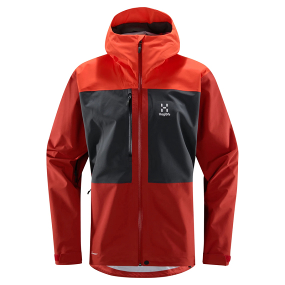 Haglöfs Front Proof Jacket Men Habanero/Corrosion i gruppen Kläder & Skor / Kläder / Jackor / Skaljackor hos Sportfiskeprylar.se (6061435MB020r)