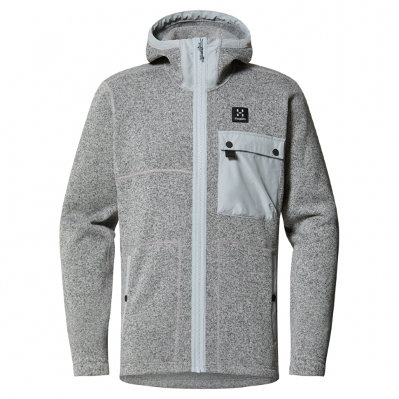 Haglöfs Hede Mid Hood Men Concrete i gruppen Kläder & Skor / Kläder / Jackor / Fleecejackor hos Sportfiskeprylar.se (6064442A5020r)