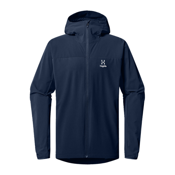 Haglöfs Move Softshell Hood Men Tarn Blue i gruppen Kläder & Skor / Kläder / Jackor / Skaljackor hos Sportfiskeprylar.se (6068783N5015r)