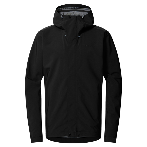 Haglöfs Breeze Proof Jacket Men True Black i gruppen Kläder & Skor / Kläder / Jackor / Regnjackor hos Sportfiskeprylar.se (6076802C5015r)
