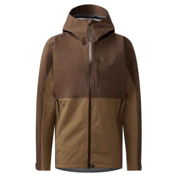 Haglöfs Front Proof II Jacket Men Woodland Brown/Teak Brown i gruppen Kläder & Skor / Kläder / Jackor / Regnjackor hos Sportfiskeprylar.se (6078235UN015r)