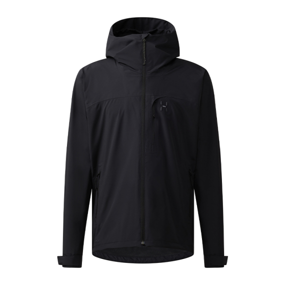 Haglöfs Ozka Proof Jacket Men True Black i gruppen Kläder & Skor / Kläder / Jackor / Regnjackor hos Sportfiskeprylar.se (6081732C5015r)