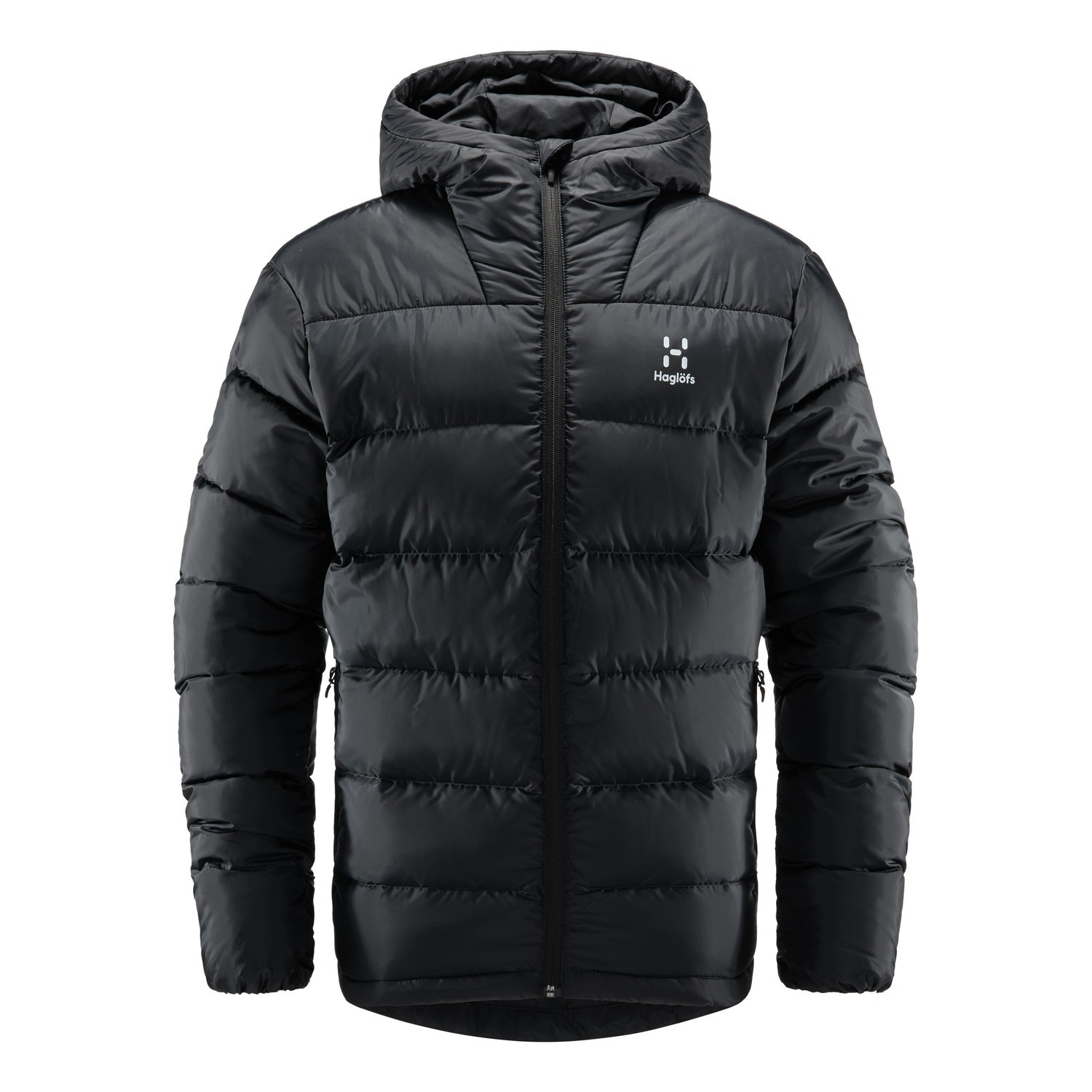 Haglöfs Bield Down II Hood Men True Black i gruppen Kläder & Skor / Kläder / Jackor / Vinterjackor hos Sportfiskeprylar.se (6082562C5015r)