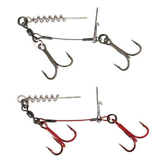 Savage Gear Carbon49 Corkscrew Stinger (2 x treble) 2-pack i gruppen Krok & Småplock / Stingers & Stingertillbehör / Stingers hos Sportfiskeprylar.se (61764r)