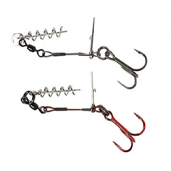 Savage Gear Carbon49 Corkscrew Stinger (1 x treble) 2-pack i gruppen Krok & Småplock / Stingers & Stingertillbehör / Stingers hos Sportfiskeprylar.se (61768r)