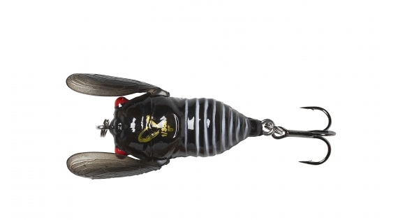 Savage Gear 3D Cicada 33mm 3,5g Floating, Black i gruppen Fiskedrag / Ytbeten & Poppers hos Sportfiskeprylar.se (61987)