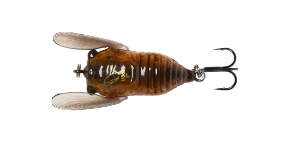 Savage Gear 3D Cicada 33mm 3,5g Floating, Brown i gruppen Fiskedrag / Ytbeten & Poppers hos Sportfiskeprylar.se (61988)