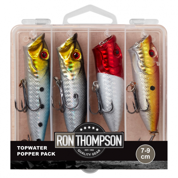 DAM/R.T Topwater Popper Pack Inc. Box 7-9cm i gruppen Fiskedrag / Ytbeten & Poppers hos Sportfiskeprylar.se (65413)