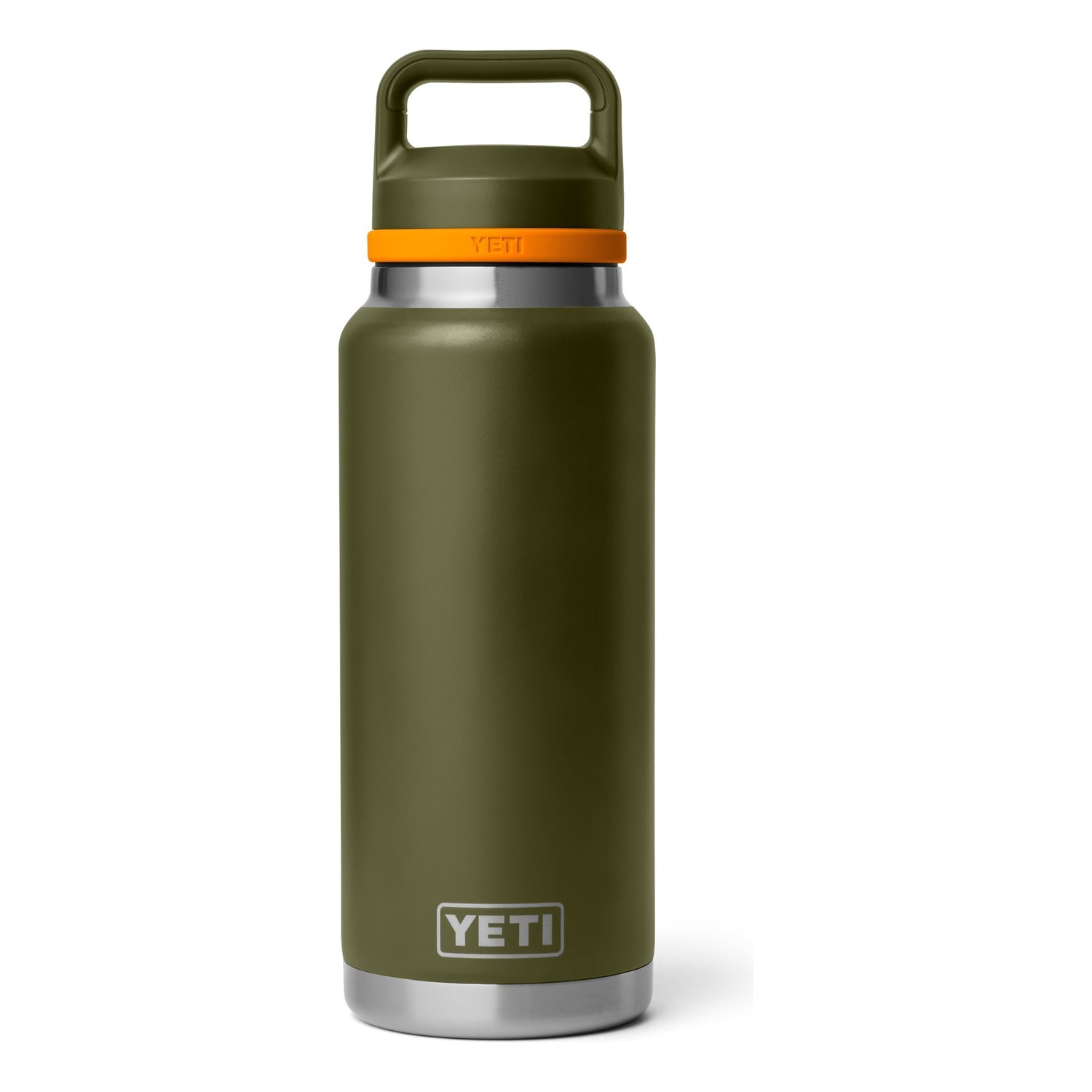 Yeti Rambler 36 Oz C Bottle Chug - Olive/King Crab Orange i gruppen Outdoor / Friluftskök & Redskap / Termosar / Termos hos Sportfiskeprylar.se (70000007118)