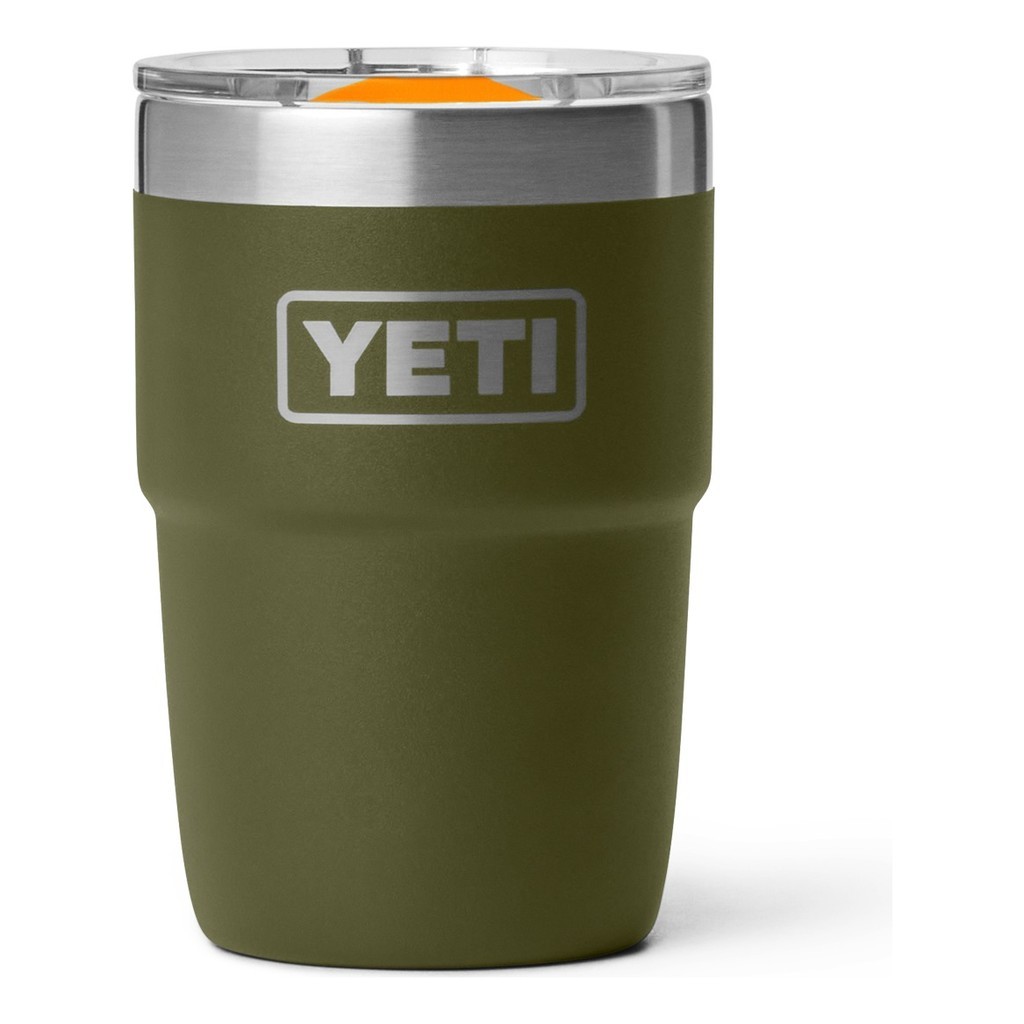 Yeti Rambler 8 Oz Cl Cup Ms - Olive/King Crab Orange i gruppen Outdoor / Friluftskök & Redskap / Termosar / Termosmuggar hos Sportfiskeprylar.se (70000007249)
