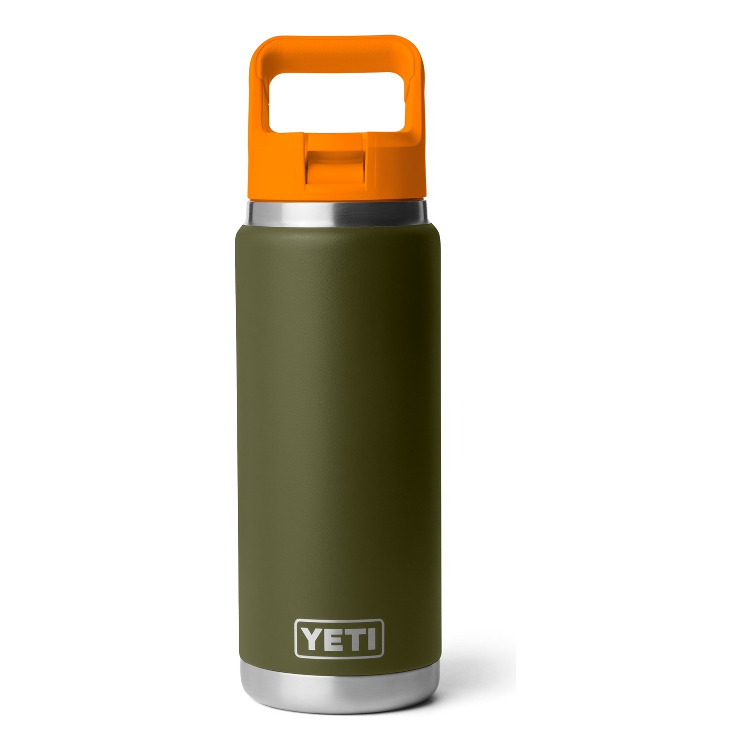 Yeti Rambler 26 Oz C Straw Bottle - Olive/King Crab Orange i gruppen Outdoor / Friluftskök & Redskap / Termosar / Termos hos Sportfiskeprylar.se (70000007323)