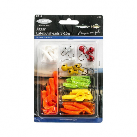 Fladen Jiggsortiment 3-15g i gruppen Fiskedrag / Betespaket hos Sportfiskeprylar.se (7079)