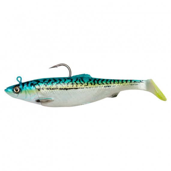Savage Gear 4D Herring Big Shad 32cm, 560g 1+1pcs - Green Mackerel i gruppen Fiskedrag / Havsfiskebeten / Havsfiskejiggar hos Sportfiskeprylar.se (71908)