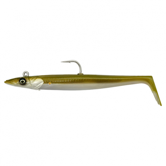 Savage Gear Sandeel V2 17cm 65g Sinking 2+1 - Khaki i gruppen Fiskedrag / Jiggar & Gummibeten / Gäddjiggar hos Sportfiskeprylar.se (72507)