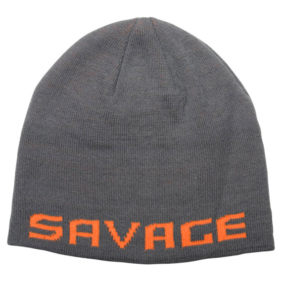 Savage Gear Logo Beanie, Rock Grey/Orange i gruppen Kläder & Skor / Kepsar & Huvudbonader / Mössor hos Sportfiskeprylar.se (73738)