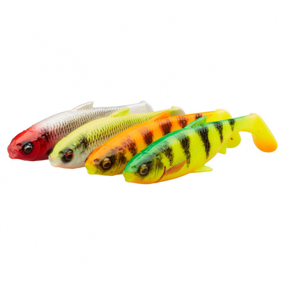 Savage Gear 3D River Roach (4-pack) 12cm 17g - Dark Water Mix i gruppen Fiskedrag / Betespaket hos Sportfiskeprylar.se (74310)
