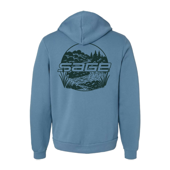 Sage Creekside Zip Hoody Steel Blue i gruppen Kläder & Skor / Kläder / Tröjor / Hoodies hos Sportfiskeprylar.se (7471-02r)